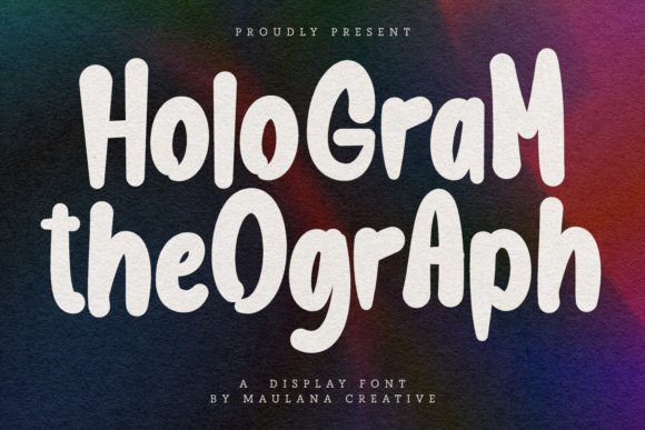 Hologram Theograph: Elevating Design with a Sweet and Friendly Display Font
