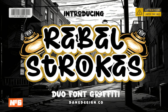 Rebel Strokes: The Graffiti Brush Font That Defines Urban Style
