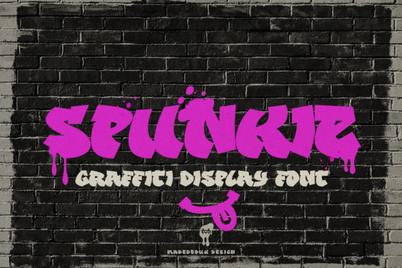 Spunkie: Bold Graffiti Font for Urban Design